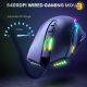 ONIKUMA CW905 RGB Wired Gaming Mouse Black — 6400 DPI Optical Sensor, 7 Programmable Buttons, USB Connectivity, Ergonomic Design, 1.5m Cable, RGB Backlit