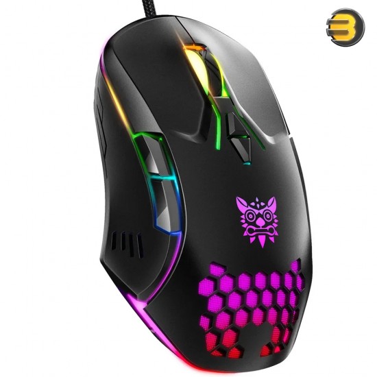 ONIKUMA CW902 6400 DPI Wired RGB Backlit Gaming Mouse