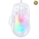 ONIKUMA CW923 Transparent Wired Gaming Mouse RGB White — Optical Sensor A825, Up to 12800 DPI (6 Levels), 7 Programmable Buttons, 1000 Hz Polling Rate, Ergonomic Design, Fast Response, Full-Body Transparent Shell with RGB Lighting, Comfortable Grip