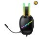 ONIKUMA X33 Head-mounted RGB Light E-Sports Gaming Headset (Black) — 50mm Drivers, USB Type-C Connection, Surround Sound, Noise Reduction Omnidirectional Mic, In-line Volume & Mic Control, Soft Earpads, 2.2m Cable, Compatible PC, Mac, PS4, Xbox, Mobil