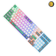 ONIKUMA G38 Three Color Wired Mechanical Keyboard — 98 Keys, RGB Backlight, Blue/Brown Switch, Compact 80% Layout, Anti-Ghosting, Ergonomic Design, 20 Lighting Effects, USB+Type-C, Compatible Windows/Mac/Android/iOS, Plug-and-Play, Black/Blue/White