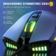 ONIKUMA CW905 RGB Wired Gaming Mouse Black — 6400 DPI Optical Sensor, 7 Programmable Buttons, USB Connectivity, Ergonomic Design, 1.5m Cable, RGB Backlit