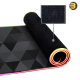 Onikuma MP006 RGB Gaming Mousepad Black & Grey 800×300×4mm extended size — 12 customizable RGB lighting modes, smooth waterproof microfiber surface, non-slip natural rubber base, stitched edges for durability, Type-C USB powered, ideal for gamers and 