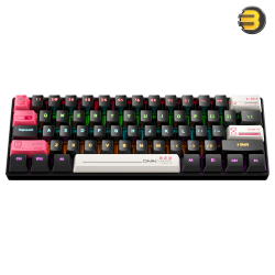 ONIKUMA G55 Mechanical Gaming Keyboard, 61 Keys — Compact 60% Layout, RGB Wired LED Backlit, ABS Injection Keycaps, 17 Lighting Effects