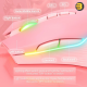 ONIKUMA CW905 RGB Wired Gaming Mouse Pink — 6400 DPI Optical Sensor, 7 Programmable Buttons, USB Connectivity, Ergonomic Design, 1.5m Cable, RGB Backlit
