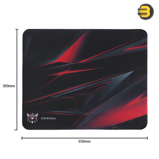 Onikuma MP002 Gaming Mouse Pad 350x300x2mm — Black/Red, Non-Slip Rubber Base, Smooth and Durable Surface for Precise Mouse Control, Comfortable for Long Gaming Sessions, Optimized for Speed and Accuracy Onikuma MP002 Gaming Mouse Pad 350x300x2mm — Black/Red, Non-Slip Rubber Base, Smooth and Durable Surface for Precise Mouse Control, Comfortable for Long Gaming Sessions, Optimized for Speed and Accuracy