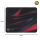 Onikuma MP002 Gaming Mouse Pad 350x300x2mm — Black/Red, Non-Slip Rubber Base, Smooth and Durable Surface for Precise Mouse Control, Comfortable for Long Gaming Sessions, Optimized for Speed and Accuracy Onikuma MP002 Gaming Mouse Pad 350x300x2mm — Black/Red, Non-Slip Rubber Base, Smooth and Durable Surface for Precise Mouse Control, Comfortable for Long Gaming Sessions, Optimized for Speed and Accuracy