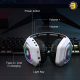 ONIKUMA B100 Tri-Mode RGB Wireless Gaming Headset (Black & White) — 50mm Dual Neodymium Drivers, 2.4GHz USB, Bluetooth 5.3 & Wired 3.5mm Connectivity, Noise-Canceling Rotatable Mic, 60H Battery Life ONIKUMA B100 Tri-Mode RGB Wireless Gaming Headset (Black & White) — 50mm Dual Neodymium Drivers, 2.4GHz USB, Bluetooth 5.3 & Wired 3.5mm Connectivity, Noise-Canceling Rotatable Mic, 60H Battery Life