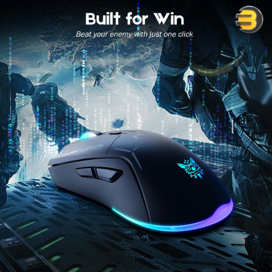 ONIKUMA CW917 RGB Dual Mode Gaming Mouse Wired & 2.4GHz Wireless — Adjustable DPI 800-4800, 6 Programmable Buttons, RGB Lighting, Ergonomic Design, Black ONIKUMA CW917 RGB Dual Mode Gaming Mouse Wired & 2.4GHz Wireless — Adjustable DPI 800-4800, 6 Programmable Buttons, RGB Lighting, Ergonomic Design, Black