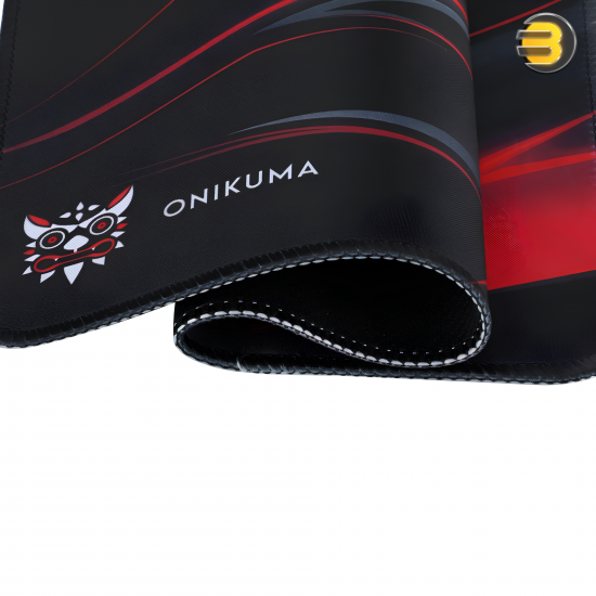 Onikuma MP002 Gaming Mouse Pad 350x300x2mm — Black/Red, Non-Slip Rubber Base, Smooth and Durable Surface for Precise Mouse Control, Comfortable for Long Gaming Sessions, Optimized for Speed and Accuracy Onikuma MP002 Gaming Mouse Pad 350x300x2mm — Black/Red, Non-Slip Rubber Base, Smooth and Durable Surface for Precise Mouse Control, Comfortable for Long Gaming Sessions, Optimized for Speed and Accuracy