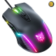 ONIKUMA CW905 RGB Wired Gaming Mouse Black — 6400 DPI Optical Sensor, 7 Programmable Buttons, USB Connectivity, Ergonomic Design, 1.5m Cable, RGB Backlit