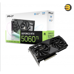 PNY GeForce RTX 5060 Ti 16GB Dual Fan Gaming Graphics Card – 16GB GDDR7, PCIe 5.0, DLSS 4