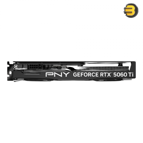PNY GeForce RTX 5060 Ti 16 GB OC Dual-Fan Graphics Card – 4608 CUDA Cores, 16 GB GDDR7, PCIe 5.0, HDMI 2.1b + 3× DisplayPort 2.1b, SKU: VCG5060T16DFXPB1-O