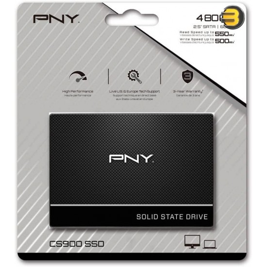 PNY CS900 480GB 2.5 SATA III INTERNAL SSD - SSD7CS900-480-RB