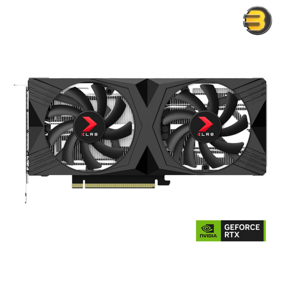 PNY RTX 4060 Ti 16GB OC XLR8 Gaming VERTO Dual Fan — 128-Bit GDDR6 - 1 x HDMI 2.1 - 3 x DisplayPort 1.4 - 4352 Cores CUDA Cores