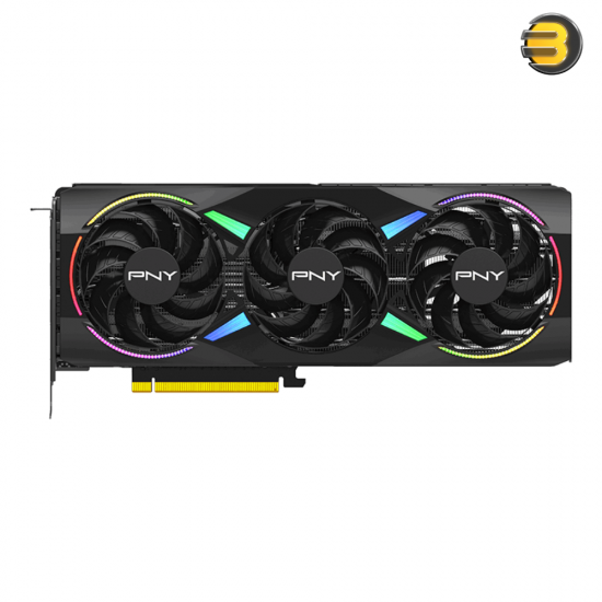 PNY GeForce RTX 5070 ARGB EPIC-X RGB Overclocked Triple Fan GPU — 12GB GDDR7, 192-bit, PCIe 5.0 x16, Boost 2685 MHz, TDP 250W, RGB Lighting, 3x DisplayPort 2.1, 1x HDMI 2.1
