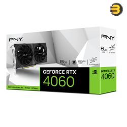 PNY RTX 4060 8GB VERTO Dual Fan —  128-Bit Memory - 3072 CUDA Cores - PCI-Express 4.0 x16