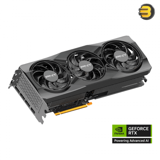 PNY GeForce RTX 5070 Ti 16GB VERTO OC Triple Fan Graphics Card GDDR7 256-bit — PCIe 5.0 x16, Boost Clock Up to 2790 MHz, 8960 CUDA Cores, HDMI 2.1, 3x DisplayPort 2.1b, 300W TDP