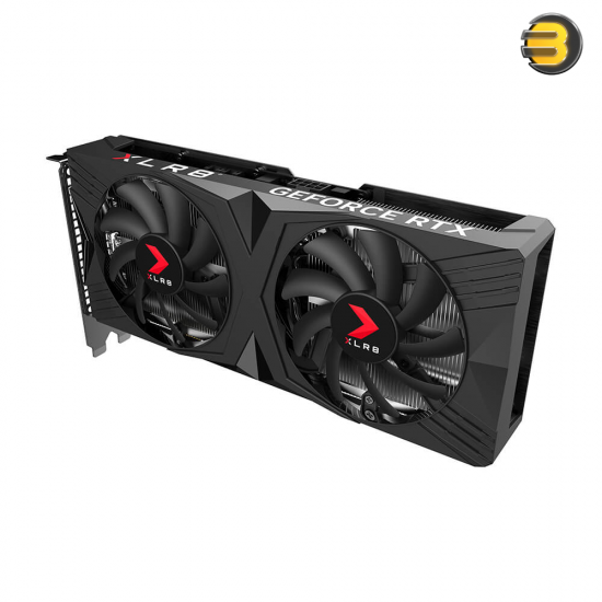 PNY RTX 4060 Ti 16GB OC XLR8 Gaming VERTO Dual Fan — 128-Bit GDDR6 - 1 x HDMI 2.1 - 3 x DisplayPort 1.4 - 4352 Cores CUDA Cores