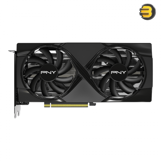 PNY GeForce RTX 5060 Ti 8GB Overclocked Dual-Fan Graphics Card – 4608 CUDA Cores, GDDR7 Memory, PCIe 5.0 Interface, HDMI 2.1b & 3× DisplayPort 2.1b Outputs, High-Performance OC GPU, SKU: VCG5060T8DFXPB1-O