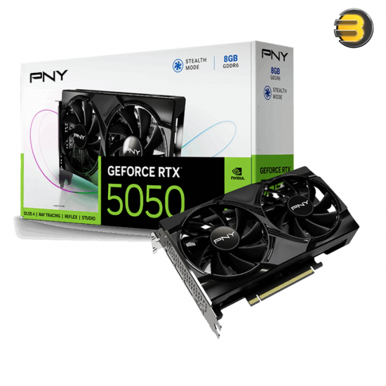 PNY GeForce RTX 5050 8GB GDDR6 – Blackwell & 2572 MHz Boost