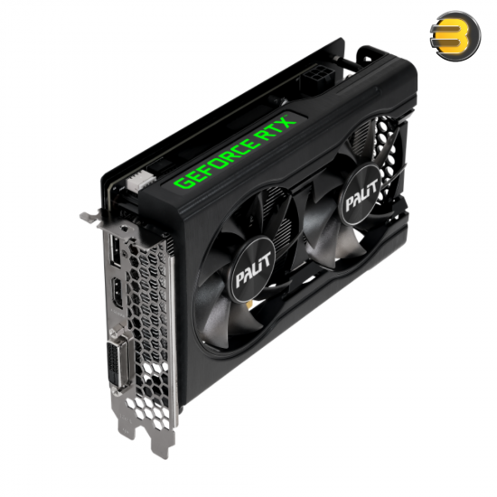 Palit GeForce RTX 3050 Dual 8GB GDDR6 Graphics Card - NVIDIA Ampere Architecture, 1777MHz Boost Clock, RGB Lighting, PCIe 4.0 Palit GeForce RTX 3050 Dual 8GB GDDR6 Graphics Card - NVIDIA Ampere Architecture, 1777MHz Boost Clock, RGB Lighting, PCIe 4.0