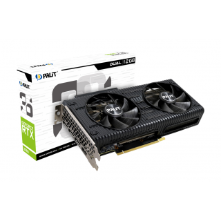 Palit GeForce RTX 3060 Dual 12GB GDDR6 Graphics Card, 3584 Core