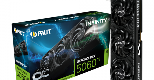 Palit GeForce RTX 5060 Ti Infinity 3 OC – 16GB GDDR7, Triple-Fan
