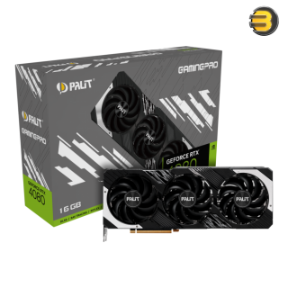 Palit GeForce RTX 4080 GamingPro NED4080019T2-1032A 16GB GDDR6X 256-bit PCIe 4.0 Desktop Graphics Card' Palit GeForce RTX 4080 GamingPro NED4080019T2-1032A 16GB GDDR6X 256-bit PCIe 4.0 Desktop Graphics Card'