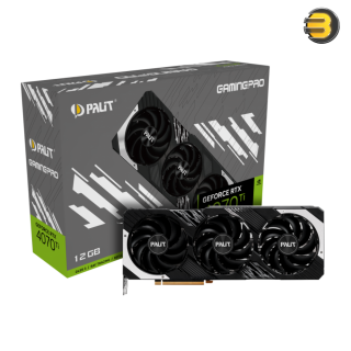 Palit GeForce RTX 4070 Ti GamingPro 12GB GDDR6X 192-Bit PCIe 4.0 Desktop Graphics Card