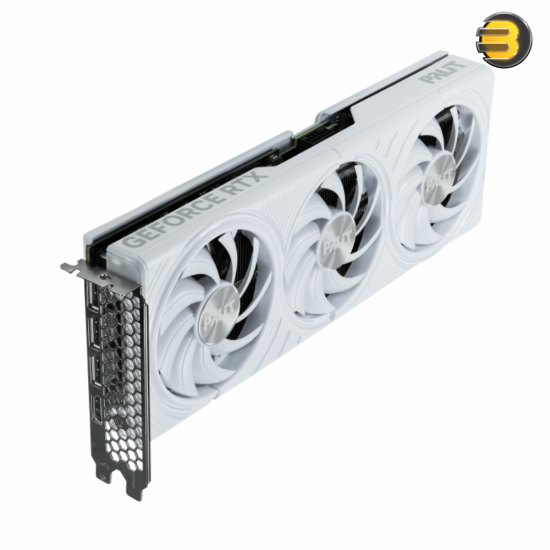 Palit GeForce RTX™ 5070 White OC Graphics Card – 12GB GDDR7 VRAM, NVIDIA RTX 50 Series, Ray Tracing & DLSS Support (NE75070U19K9-GB2050W)