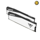 Patriot Viper Elite 5 DDR5-6400 CL32 32GB (2x16GB) Desktop RAM – XMP 3.0 & EXPO Certified, White/Black Heatsink, On-Die ECC, Thermal Sensor