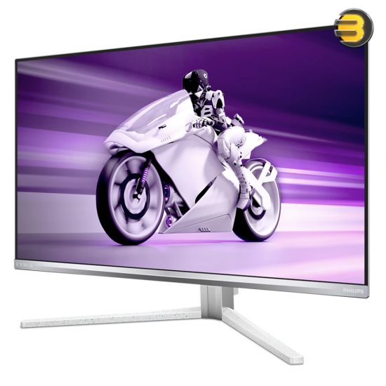 PHILIPS Evnia 27M2N8500 26.5 inch QHD OLED Gaming Monitor — 360 Hz, 0.03 ms, HDR400, FreeSync. Prem., G-Sync comp. (2560x1440, 2x HDMI 2.1, 1x DP 1.4, USB Hub) white