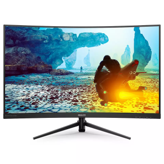 Philips 27” Curved Gaming Monitor, Momentum 272M8CZ, VA LED Monitor, 1ms Response time, 165HZ, AMD Free Sync, Full HD 1920x1080, Xbox Ready, VGA, DP, and HDMI port,