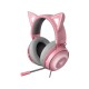 Razer Kraken Kitty Edition PC Gaming Headset - THX Spatial Audio - Quartz Pink