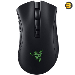 DeathAdder V2 Pro Wireless Gaming Mouse — 20K DPI Optical Sensor , 3X Faster Than Mechanical Optical Switch , Chroma RGB Lighting - 70 Hr Battery Life , 8 Programmable Buttons , Classic Black