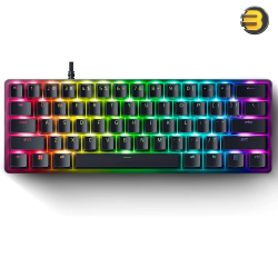 Razer Huntsman Mini 60% Wired — Linear Clicky Switch - Gaming Keyboard - Chroma RGB Backlighting - Black