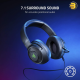 Kraken V3 X Gaming Headset — 7.1 Surround Sound - Triforce 40mm Drivers - HyperClear Bendable Cardioid Mic - Chroma RGB Lighting - for PC - Classic Black