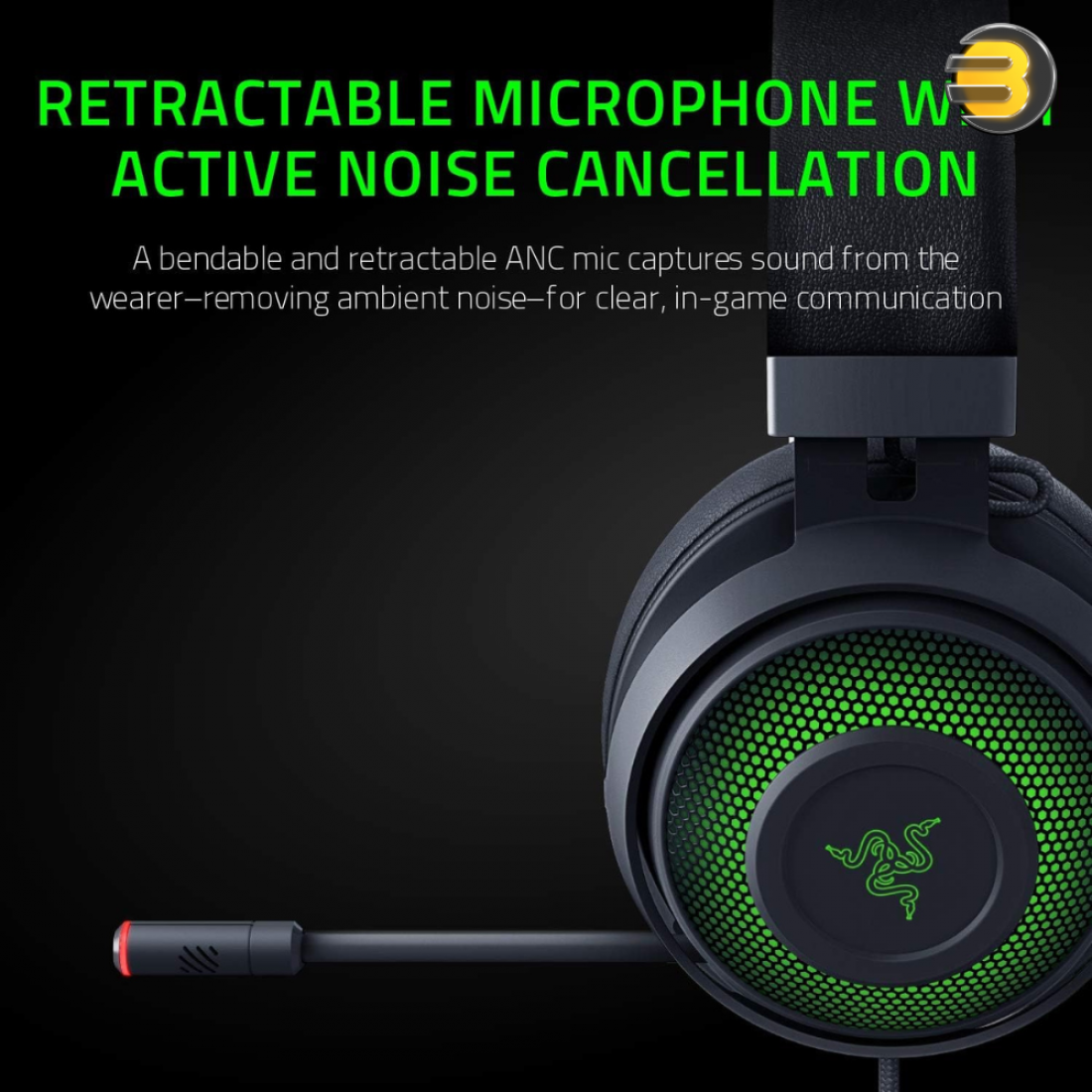 Razer Kraken Ultimate Rgb Usb Gaming Headset — Thx 71 Spatial Surround Sound Chroma Rgb 5077