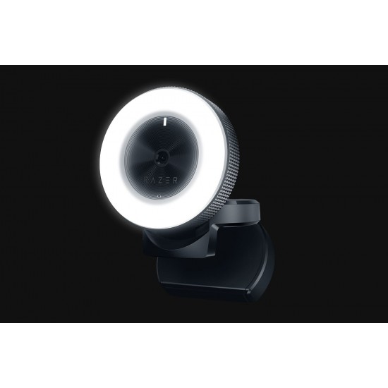 Razer Kiyo Streaming Webcam: 1080p 30 FPS / 720p 60 FPS - Ring Light w/ Adjustable Brightness - Built-in Microphone - Advanced Autofocus