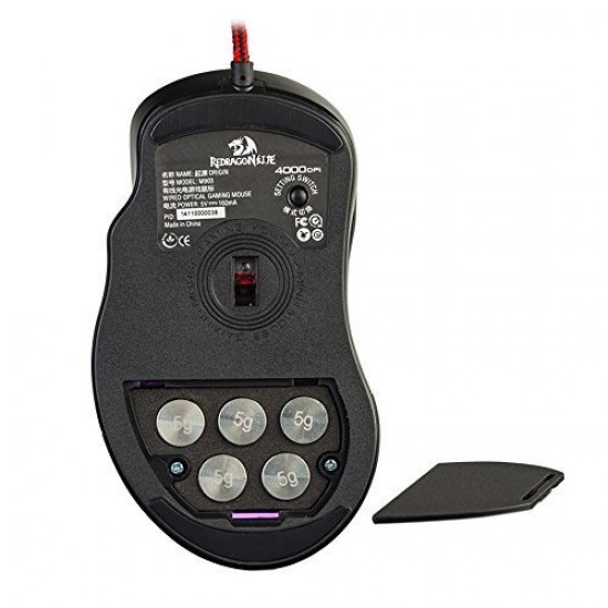 Redragon M903 Origin 4,000 DPI Gaming Mouse for PC, 8 Programmable Buttons Gaming Switches