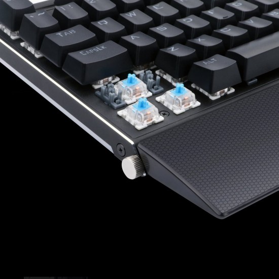 Redragon K567-RGB Mechanical Keyboard RGB Backlit, RGB Mechanical Gaming Keyboard with Blue Mechanical Switches, Aircraft-Grade Aluminium Construction, 104 Keys Full-Size Keyboard