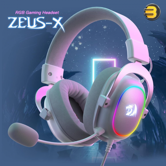Redragon H510 Zeus-X RGB Gaming Headset – 7.1 Surround & 53mm Drivers