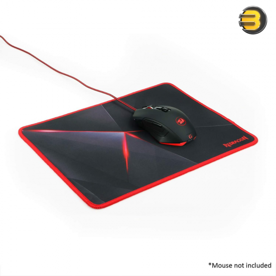 Redragon P012 Mouse Pad with Stitched Edges, Premium-Textured Mouse Mat, Non-Slip Rubber Base Mousepad for Laptop, Computer