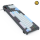 Redragon K718 wired 104-key mechanical keyboard with red switches, rainbow backlight and sound-absorbing foam