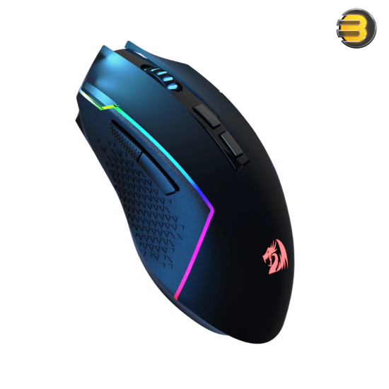 Redragon M693 Wireless Bluetooth Gaming Mouse, 8000 DPI Wired/Wireless Gamer Mouse w/ 3-Mode Connection, BT & 2.4G Wireless, 7 Macro Buttons, Durable Power Capacity and RGB Backlight for PC/Mac/Laptop