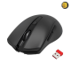 Redragon BM-4051 wireless office mouse in black with ergonomic right-handed design, 4000 DPI optical sensor, 5-level adjustable DPI and compact USB nano receiver