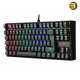 REDRAGON K552 60% MECHANICAL GAMING KEYBOARD WIRED WITH RED SWITCHES FOR WINDOWS GAMING PC UK LAYOUT (RGB BACKLIT BLACK)