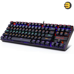 Redragon K552E Kumara Elite Rainbow Mechanical Gaming Keyboard – Blue Switch TKL Arabic Layout Redragon K552E Kumara Elite Rainbow Mechanical Gaming Keyboard – Blue Switch TKL Arabic Layout