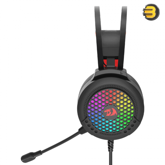 Redragon Carmen H261 Lightweight RGB Gaming Headset Wired Black